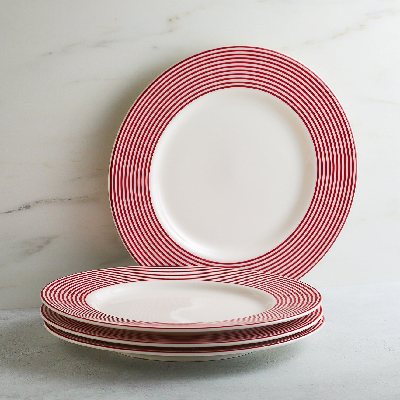 Newport Stripe Rimmed Dinner Plate