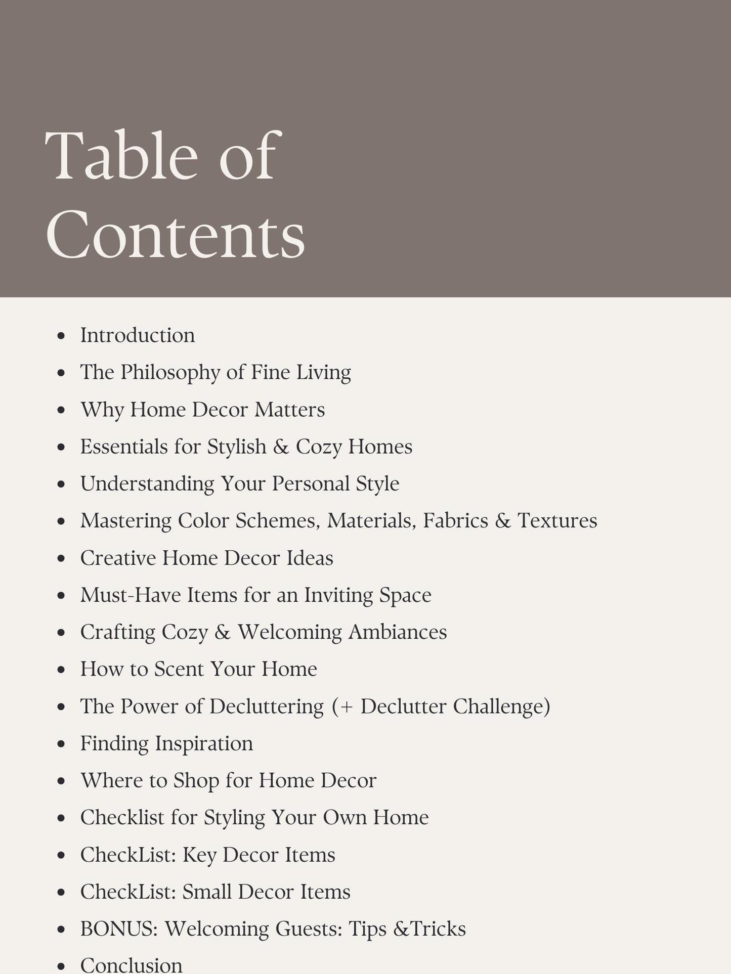 Style Notes For Your Cozy Home - Printed Magazine