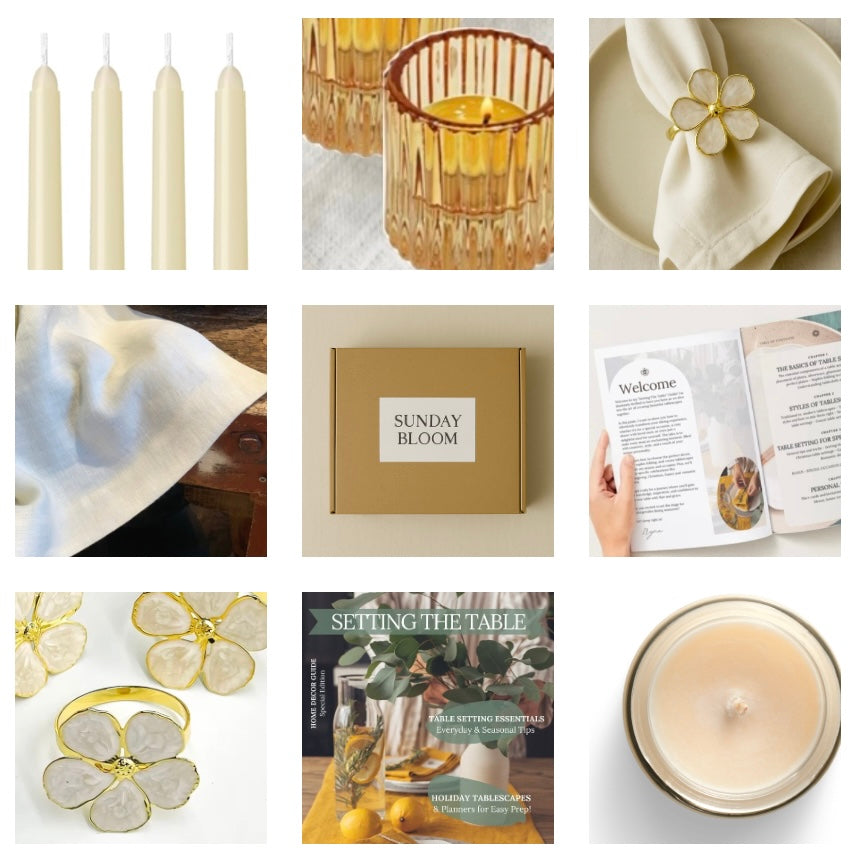 Sunday Bloom - Tablescape in a Box