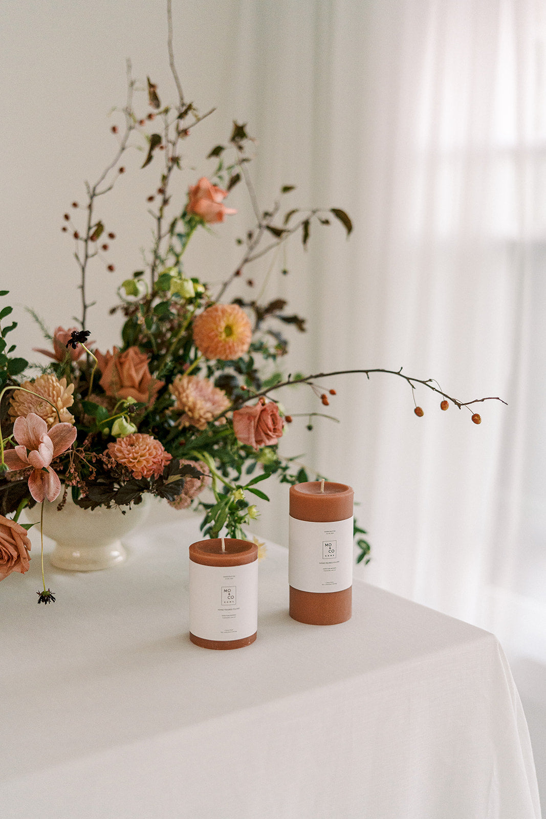 Terra Cotta | Beeswax Pillar Candle
