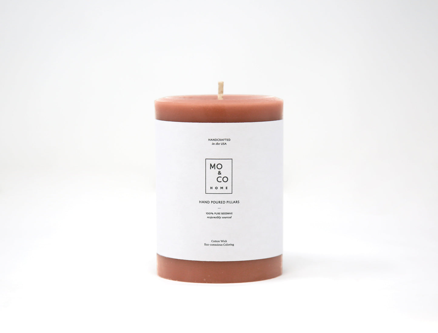 Terra Cotta | Beeswax Pillar Candle