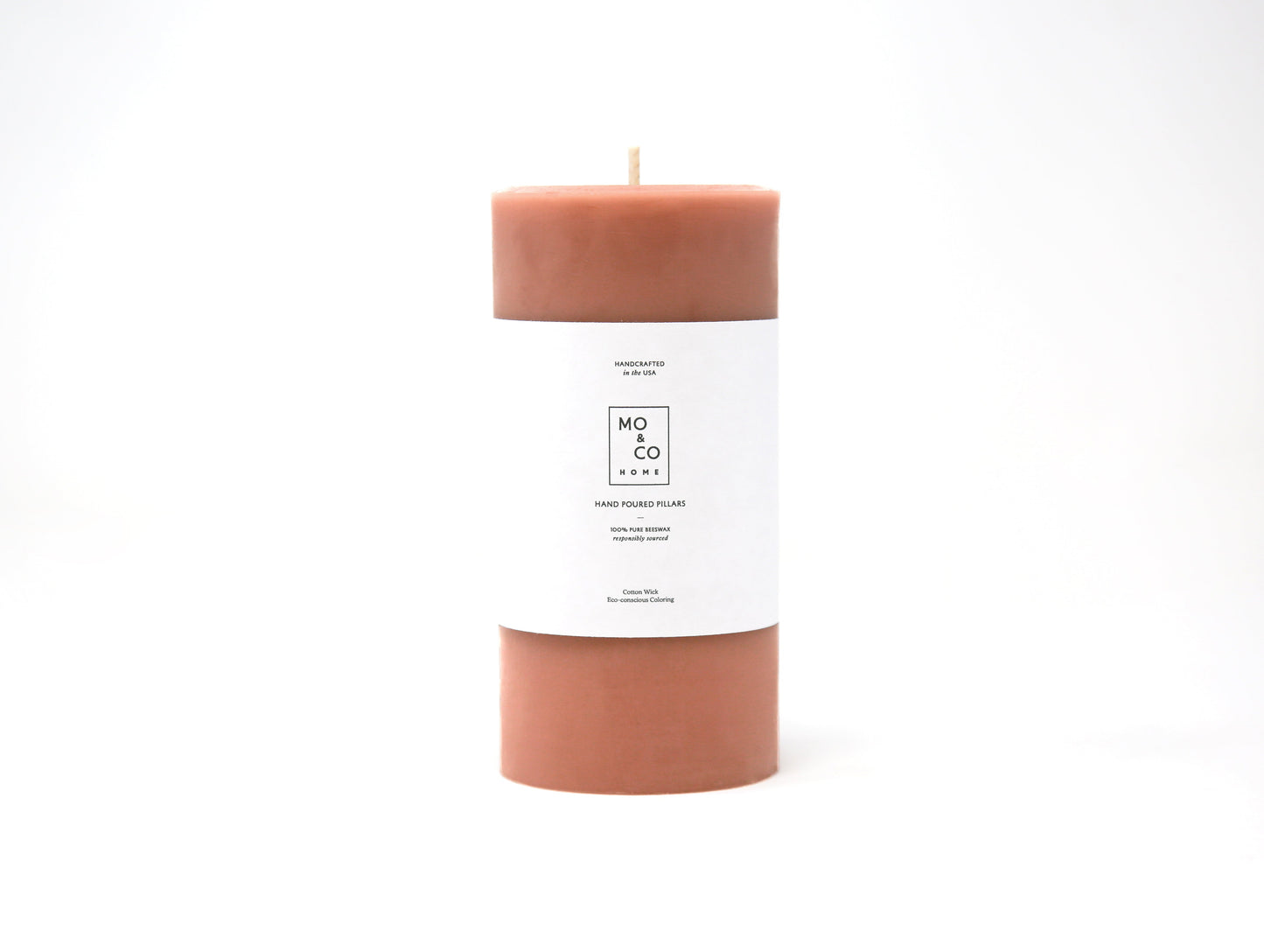Terra Cotta | Beeswax Pillar Candle
