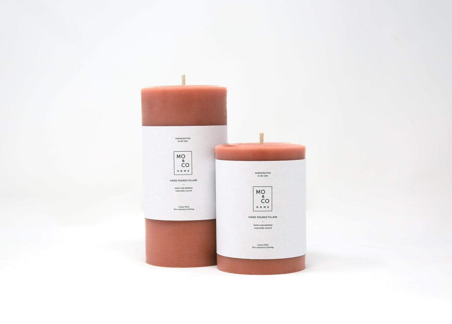 Terra Cotta | Beeswax Pillar Candle