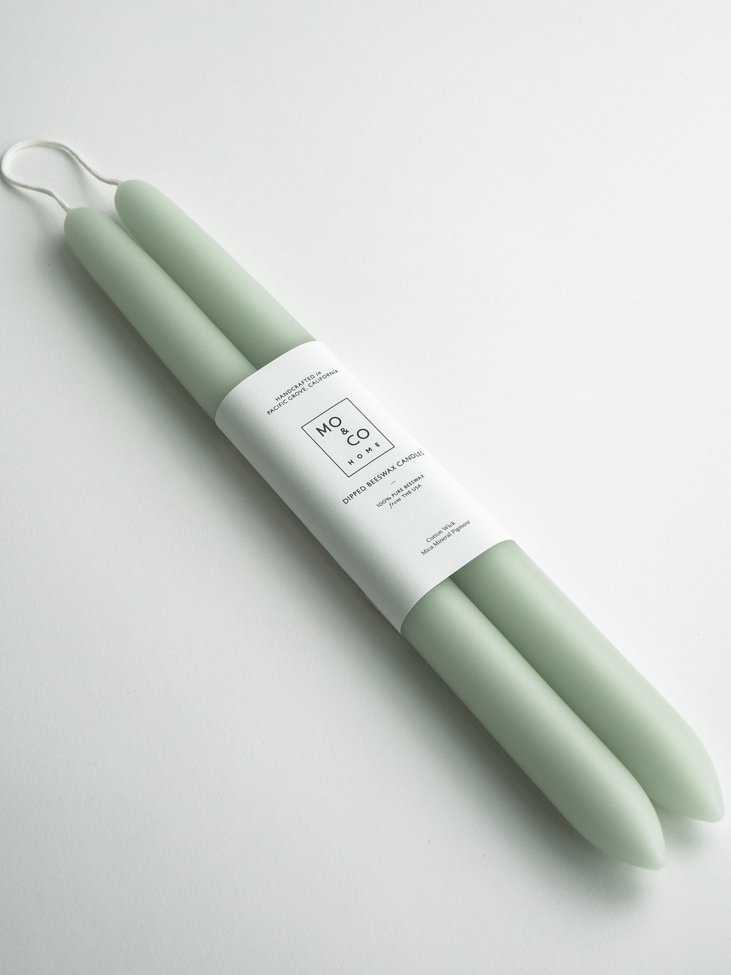 Eucalyptus | Dipped Beeswax Taper Candles