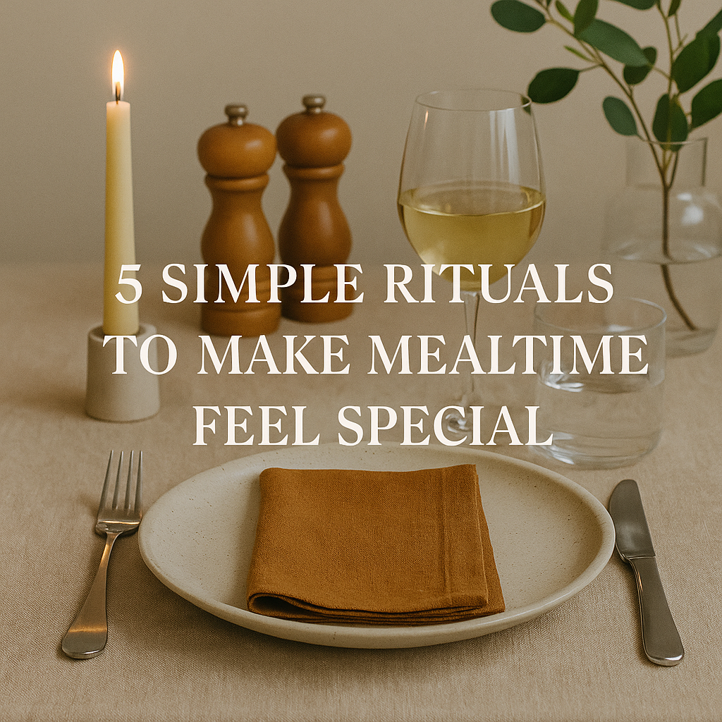 5 Simple Rituals to Make Mealtime Feel Special – Fine Dining 4 Home