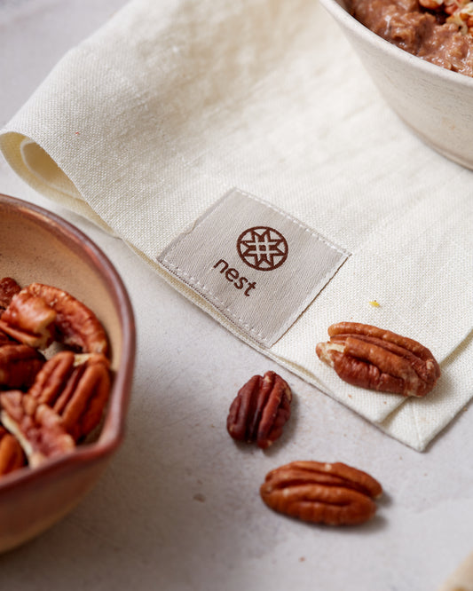 Soft Linen Napkins - ivory