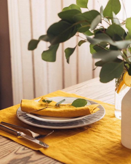 Soft Linen Napkins - Honey