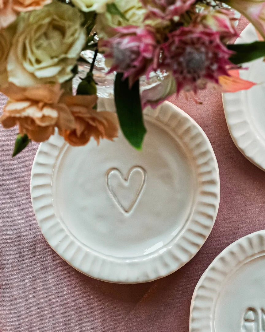 Pietra Serena Heart Plate