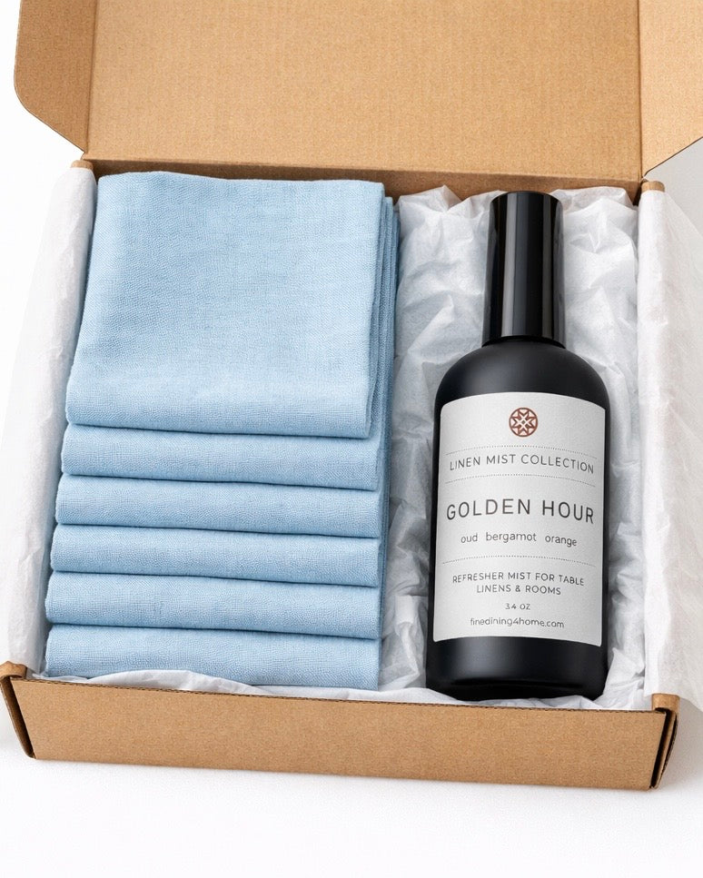 6 Napkins & Linen Mist | Golden Hour