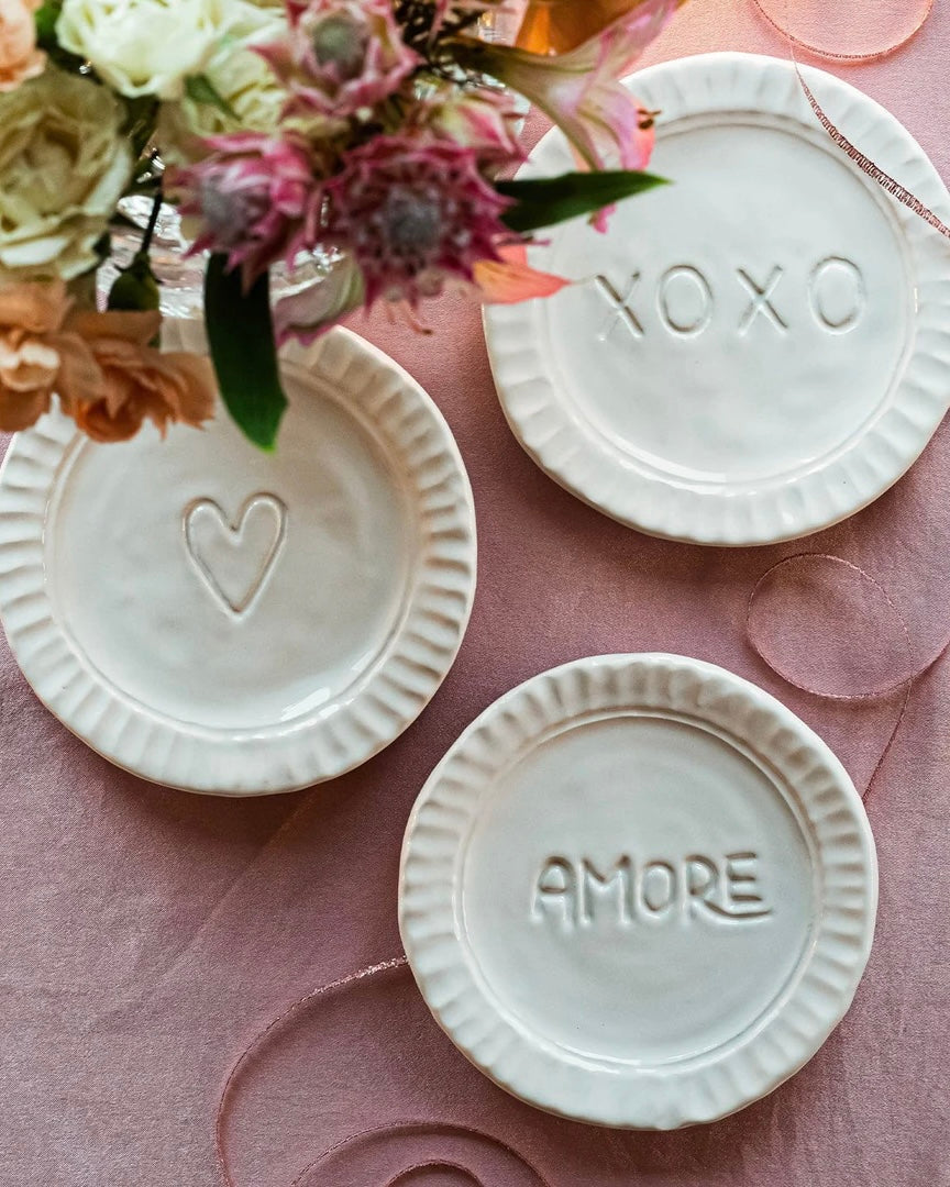 Pietra Serena Heart Plate
