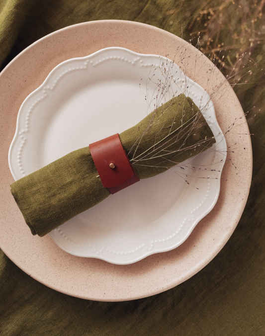 Soft Linen Napkins - Artichoke