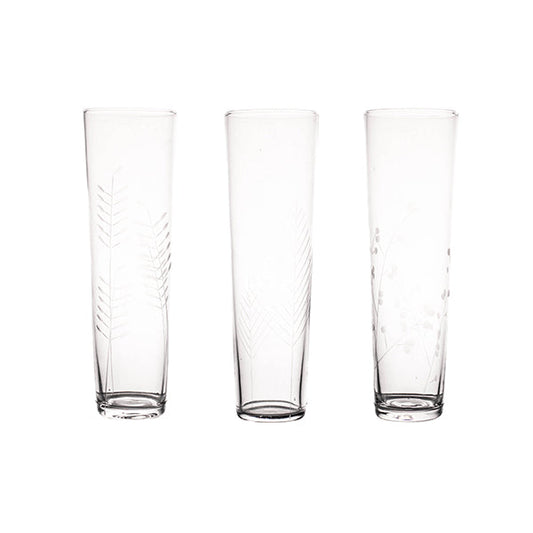 Sienna Etched Stemless Champagne Glassware Set