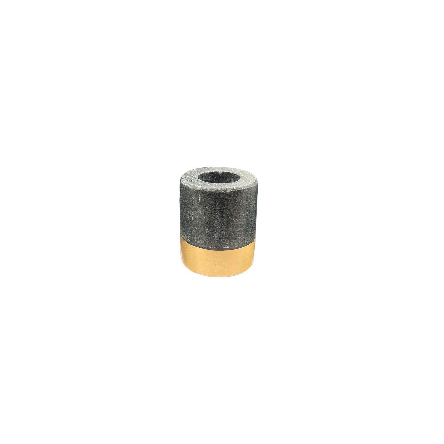 Verona Black Marble Candle Holder Set