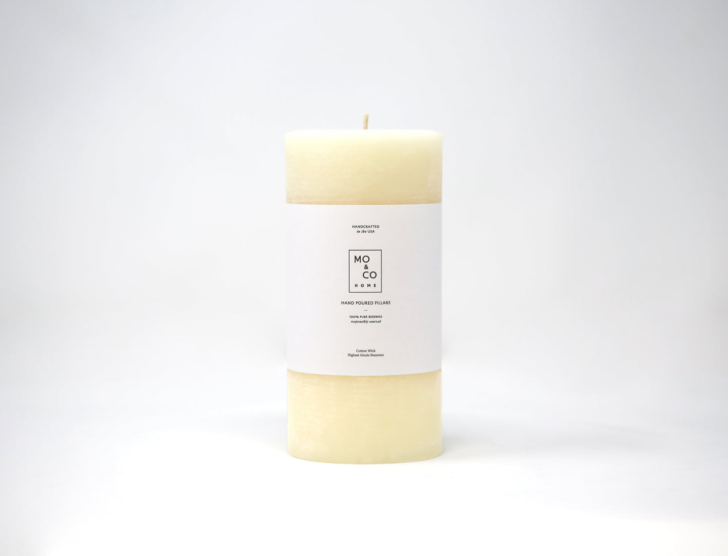 Natural White | Beeswax Pillar Candle