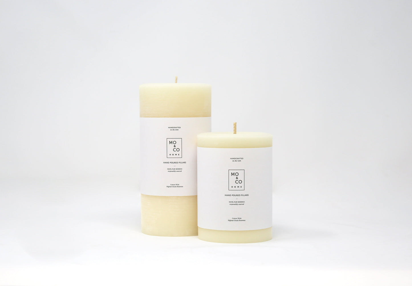 Natural White | Beeswax Pillar Candle