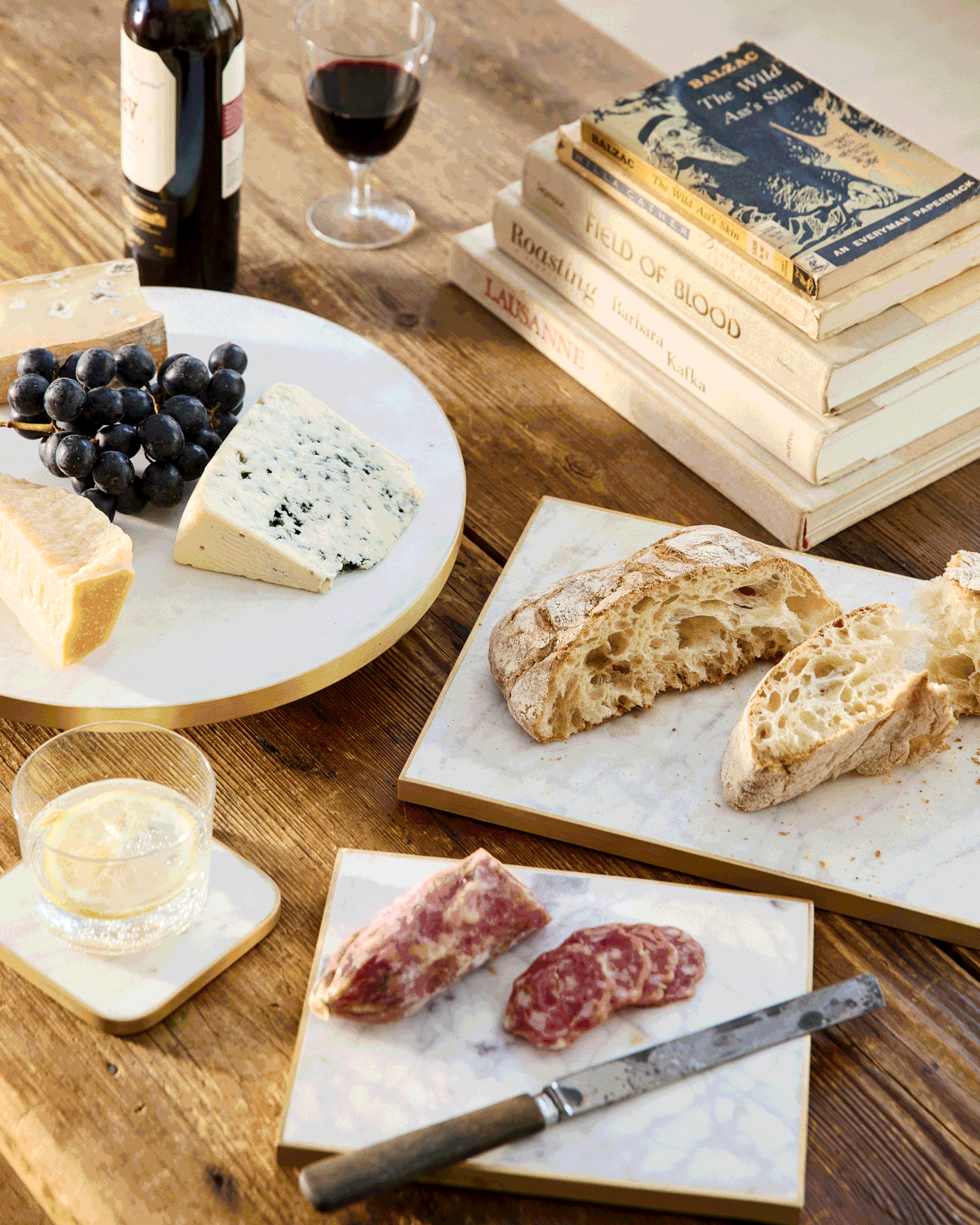Verona White Marble Lazy Susan