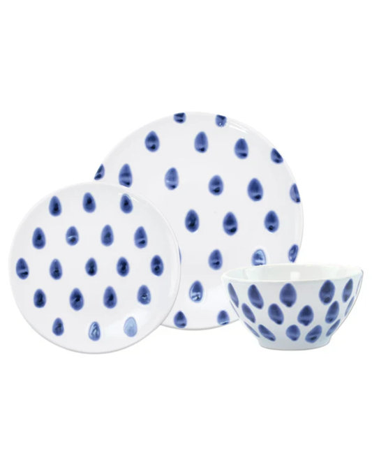 Santorini Dot 3-Piece Setting