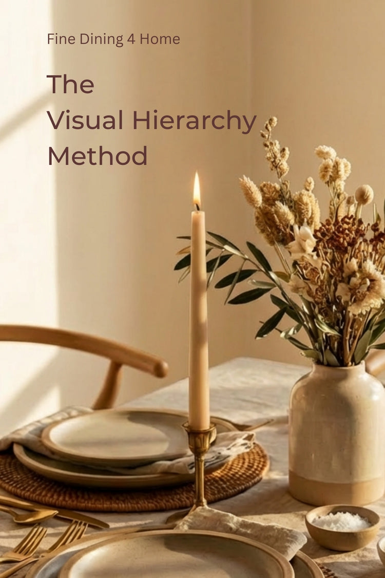 Less Visual The Visual Hierarchy Method – Fine Dining 4 Home
