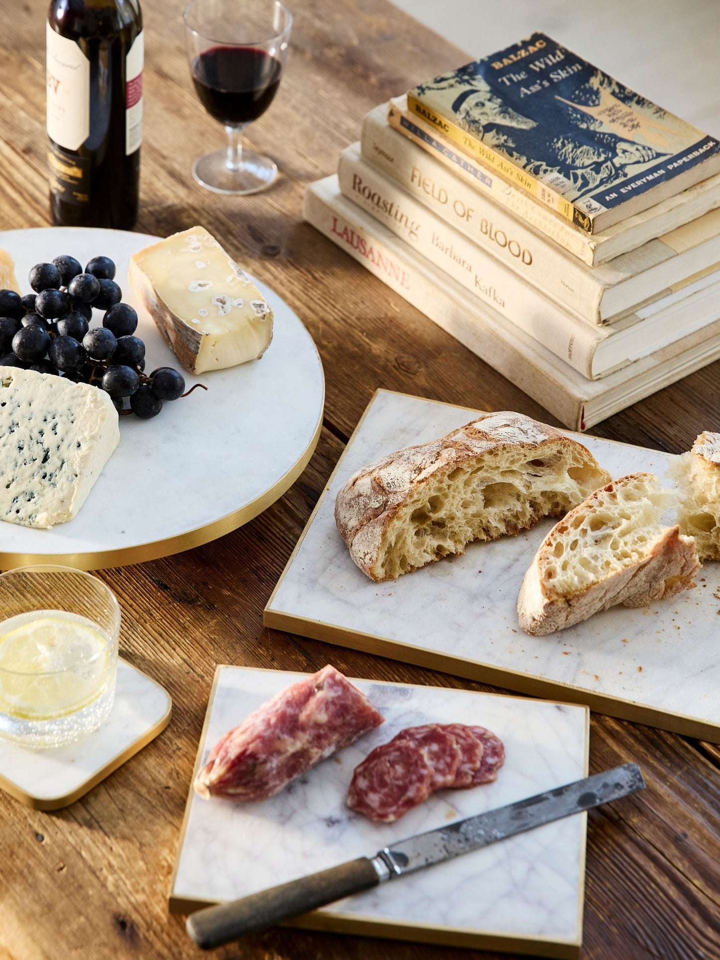 Verona White Marble Large Cheese Board