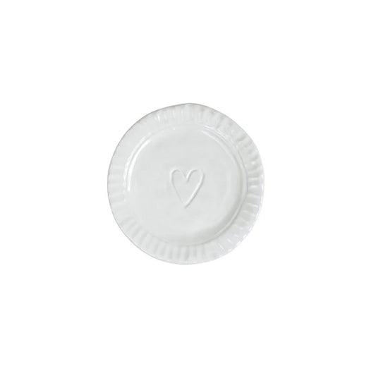 Pietra Serena Heart Plate