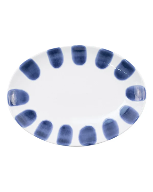 Santorini Dot Small Oval Platter